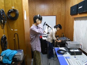 放送部の活動の様子