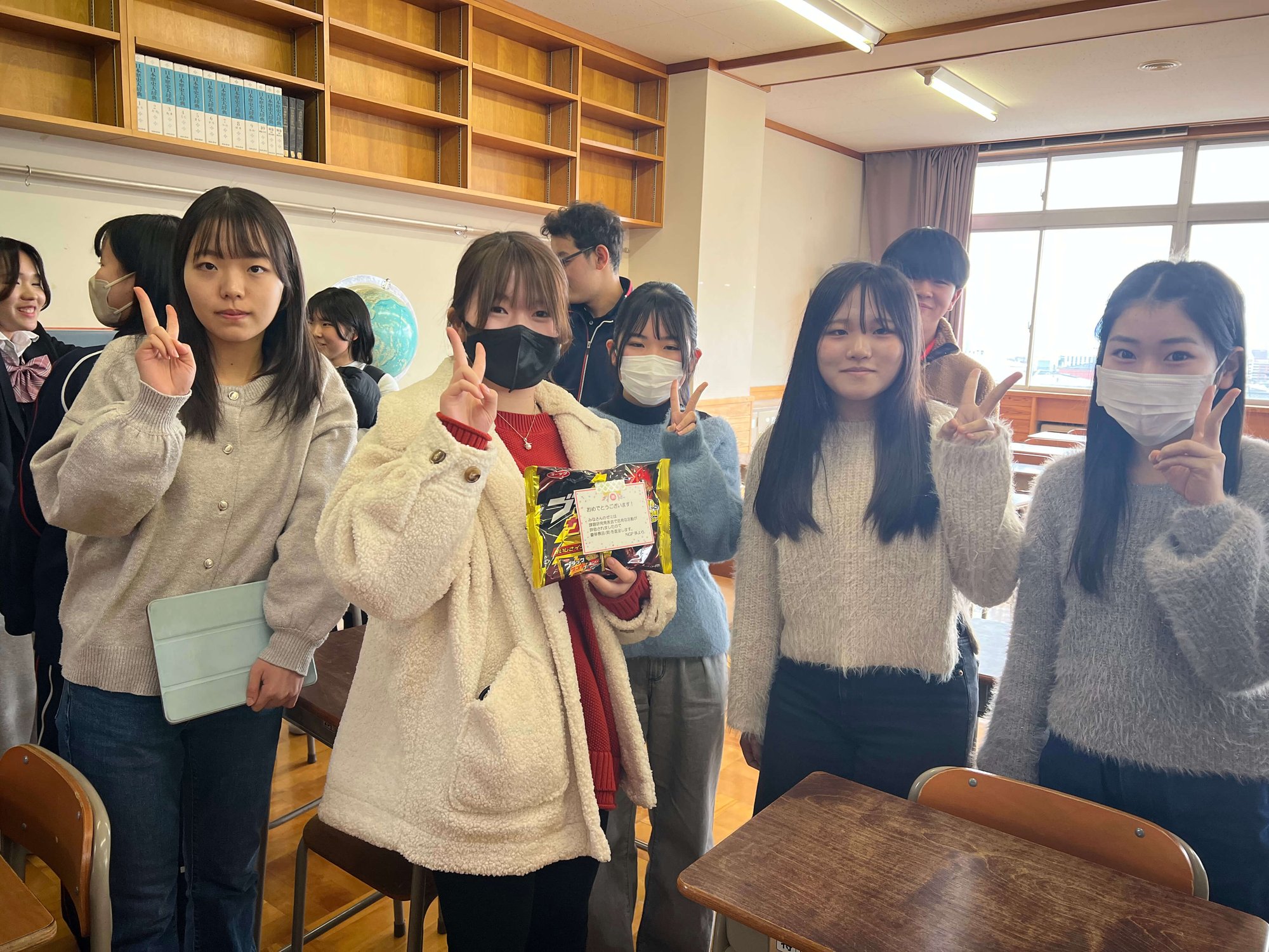 表彰された生徒の皆さん