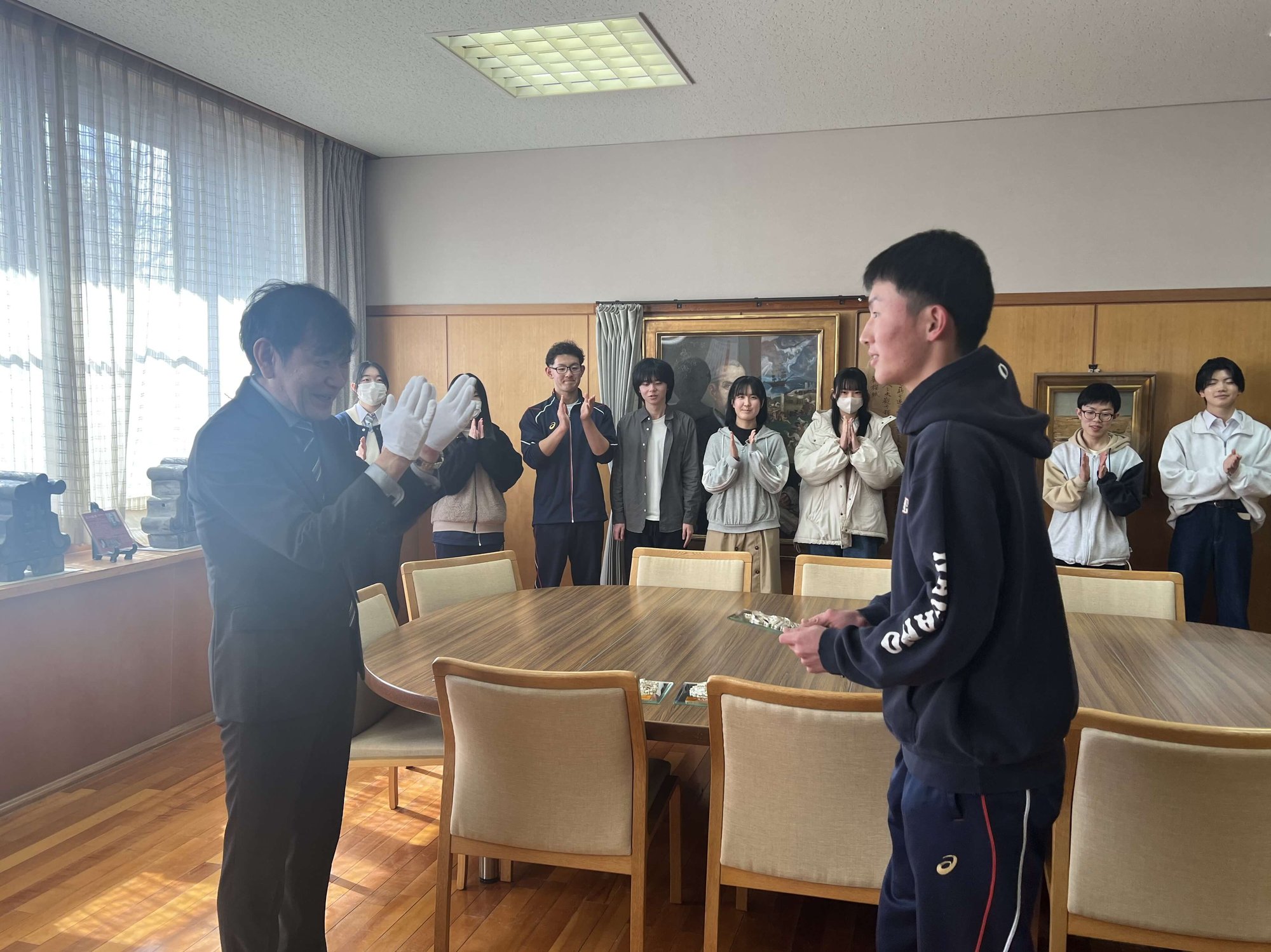 表彰された生徒の皆さん